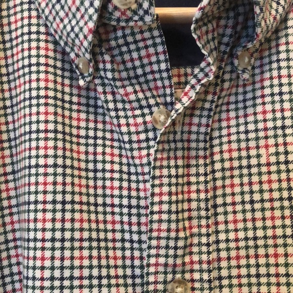 90s Ivy Crew Plaid Short Sleeve Button-Down XL - Picture 6 of 9
